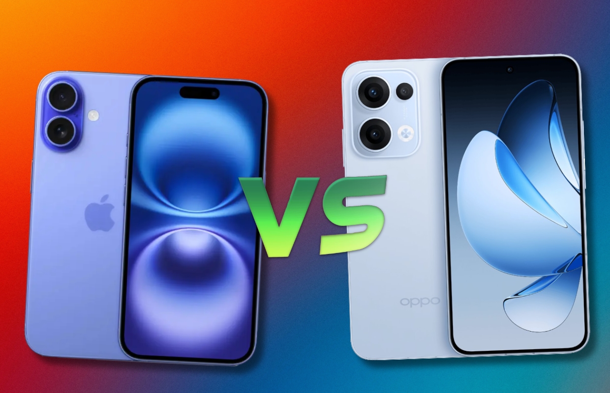 Apple iPhone 16 vs Oppo Reno 13: een rivaal of slechts een kopie?