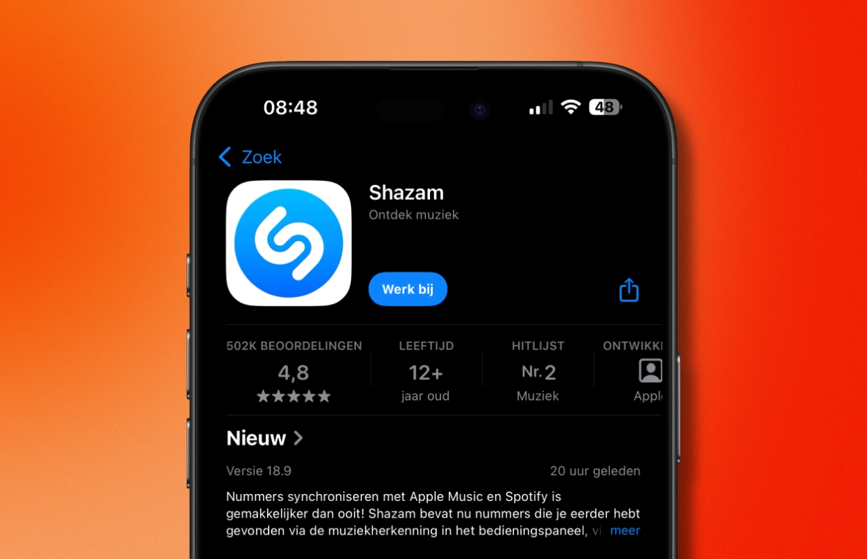 Apple brengt een update uit voor Shazam – dit gaat er veranderen